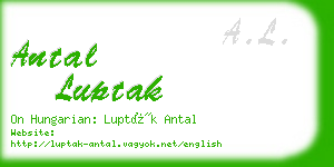 antal luptak business card